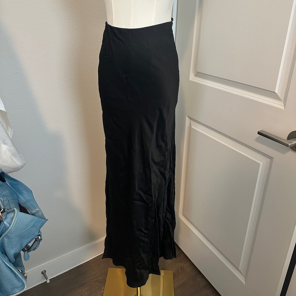 Anthropologie Satin Skirt
